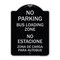 Signmission No Parking Bus Loading Zone No Entacionamiento Bus De Carga Zona Alum Sign, 24" x 18", BS-1824-23756 A-DES-BS-1824-23756 - alternate 1